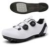 Unisex Black Hard Sole Dynamic Cycling Shoes for Road and Mountain Biking, Lockable & Non-Locking