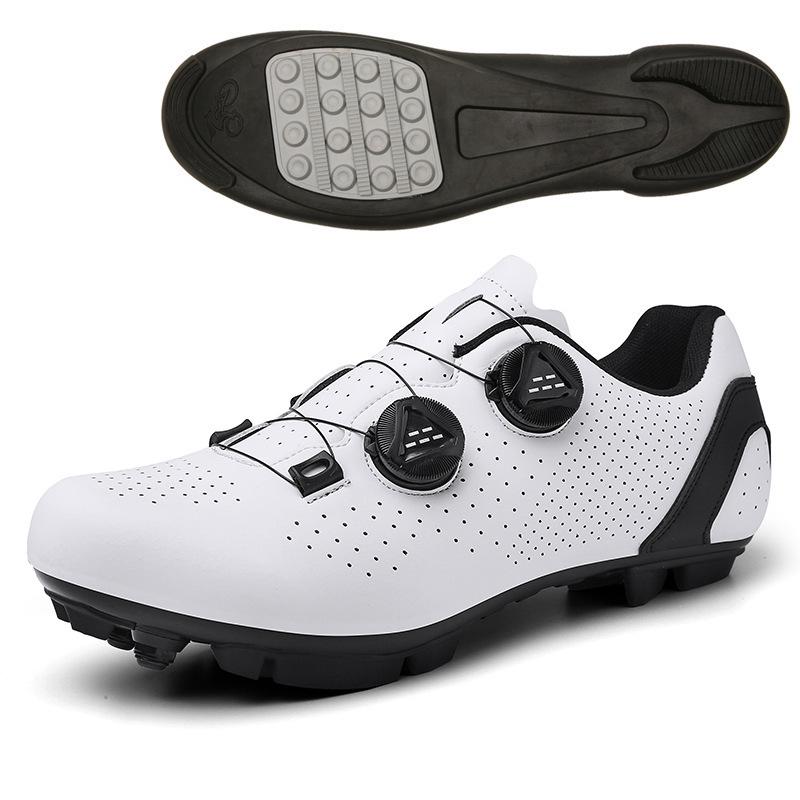 Unisex Black Hard Sole Dynamic Cycling Shoes for Road and Mountain Biking, Lockable & Non-Locking