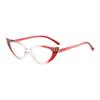 Vintage Katzenauge Lesebrille Damen Perle Anti-Blaulicht High-Definition Farbverlauf Brille Retro Metallscharnier Brillen +1.0+1.5