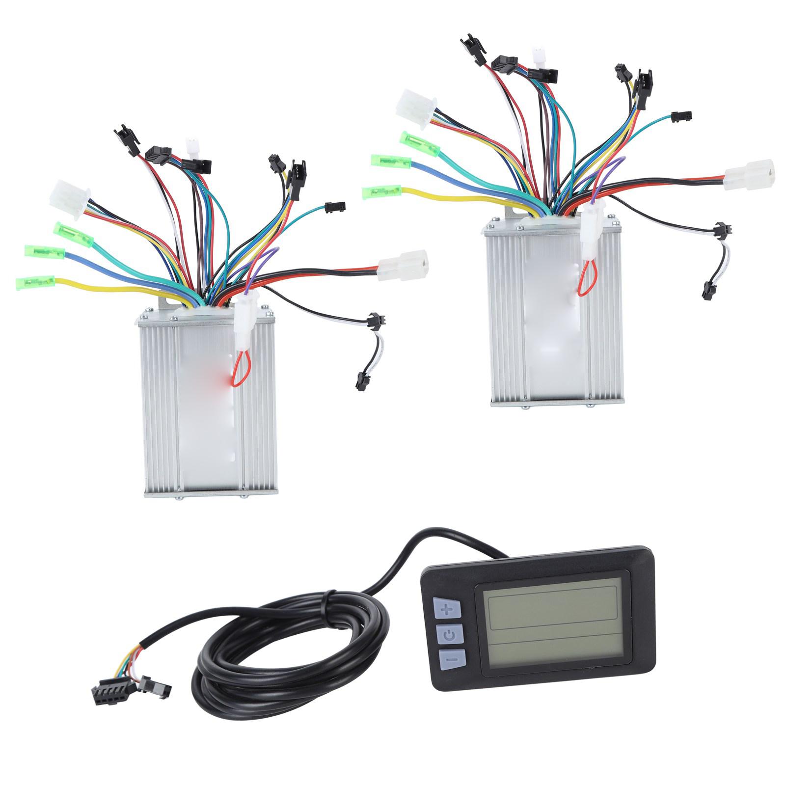 

48V 60V 450W Electric Bike Conversion Kit Dual Drive Motor Controllers and Display Panel for Electric Bike Scooter