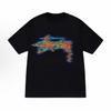 The Tide of New Thermal Imaging Printing Cotton Men and Women Leisure Loose T-shirts with Short Sleeves
