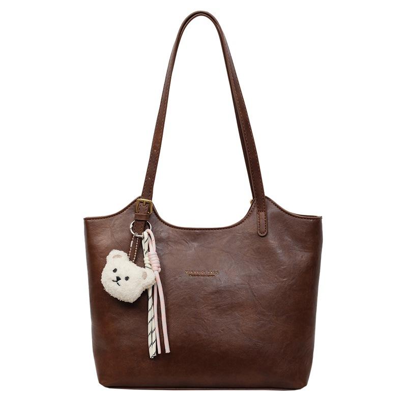 PU Tragetasche Damen Große Kapazität Schultertasche Unterarmtasche