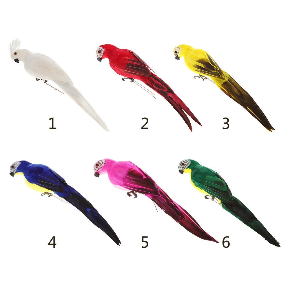 Uk Kreative Schaum Feder künstliche Papageien Imitation Vogel Modell Garten Dekor
