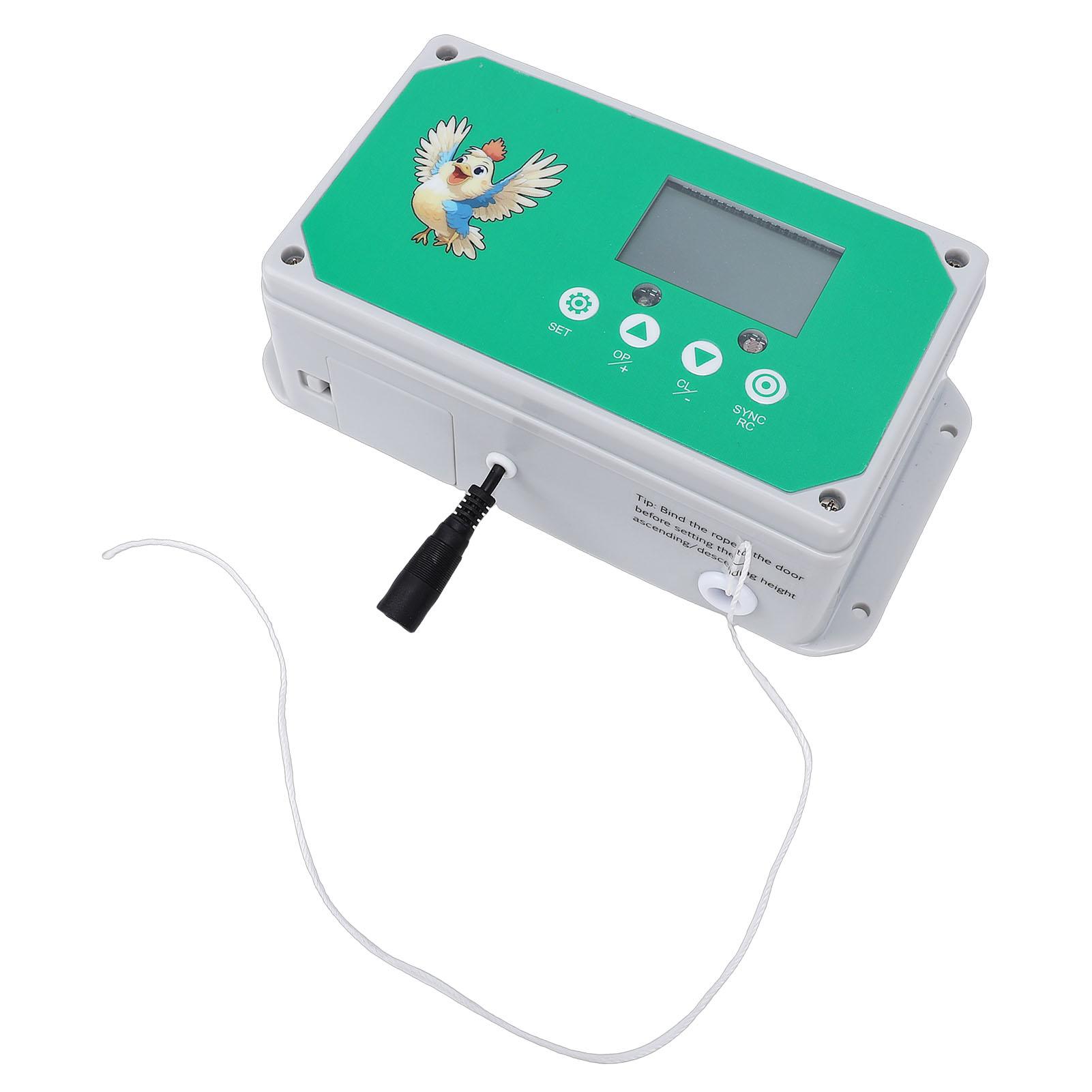 

Automatic Chicken Coop Door Opener with Timer IP44 Waterproofing Remote Control Poultry House Door Motor Kit for Poultry Farm