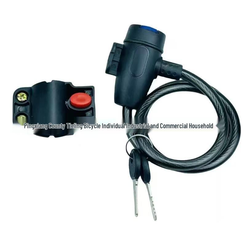 Portable Bicycle Anti-theft Password Lock: Mountain, Electric, Chain, and Rope Options Black