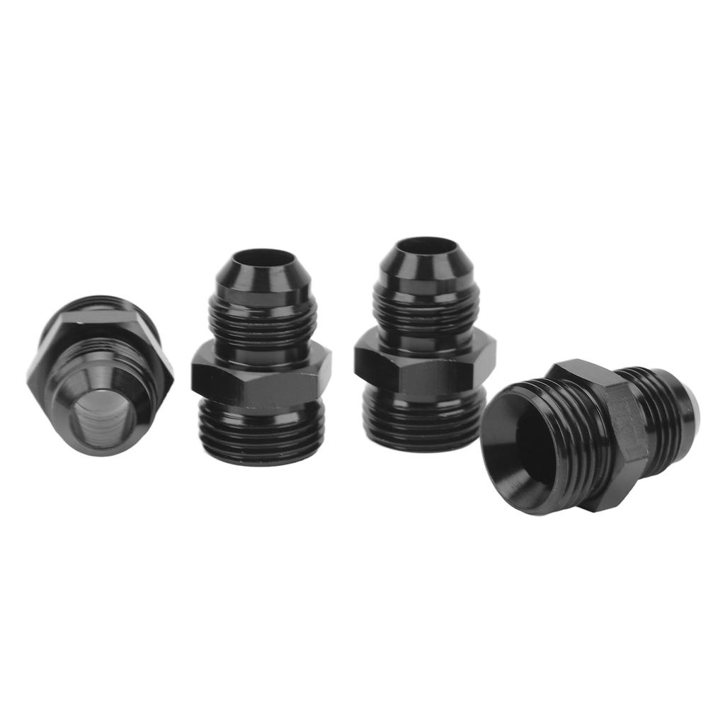 4 Peças O-Ring Boss Adaptador de Combustível Macho 1500PSI O-Ring Conexão Adaptadora para Barra de Combustível Resfriador de Óleo Bomba de Combustível 10AN ORB