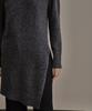 Kkeulle Side Slit Turtleneck_Charcoal