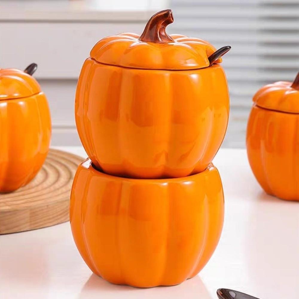 Halloween Dekorationen Suppenschüssel mit Deckel Gewürzglas Cartoon Gewürzdose Halloween