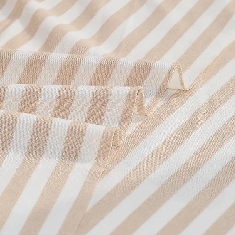 90x50cm Elastic Striped Pure Cotton Knitted Fabric For Underwear Autumn Clothes, Climbing Clothes, Kids Cloth DIY Fabric TJ20859