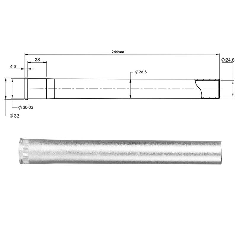 Bike Front Fork Tube Aluminum Alloy Mountain Bicycle Shock Absorber Gas Oil Front Fork Head Tube Cycling MTB  Accessories