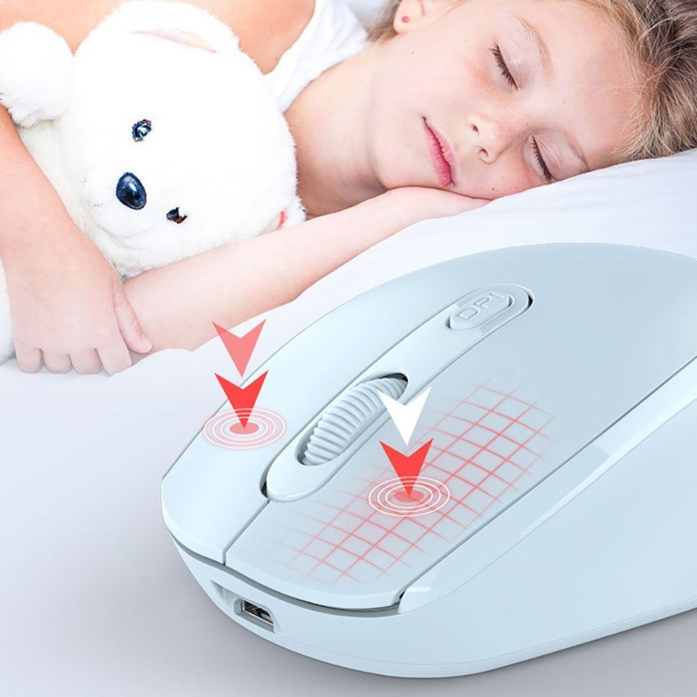 Rechargeable Bluetooth Mouse 2.4G+Bluetooth Computer Mouse Durable Wireless Mouse