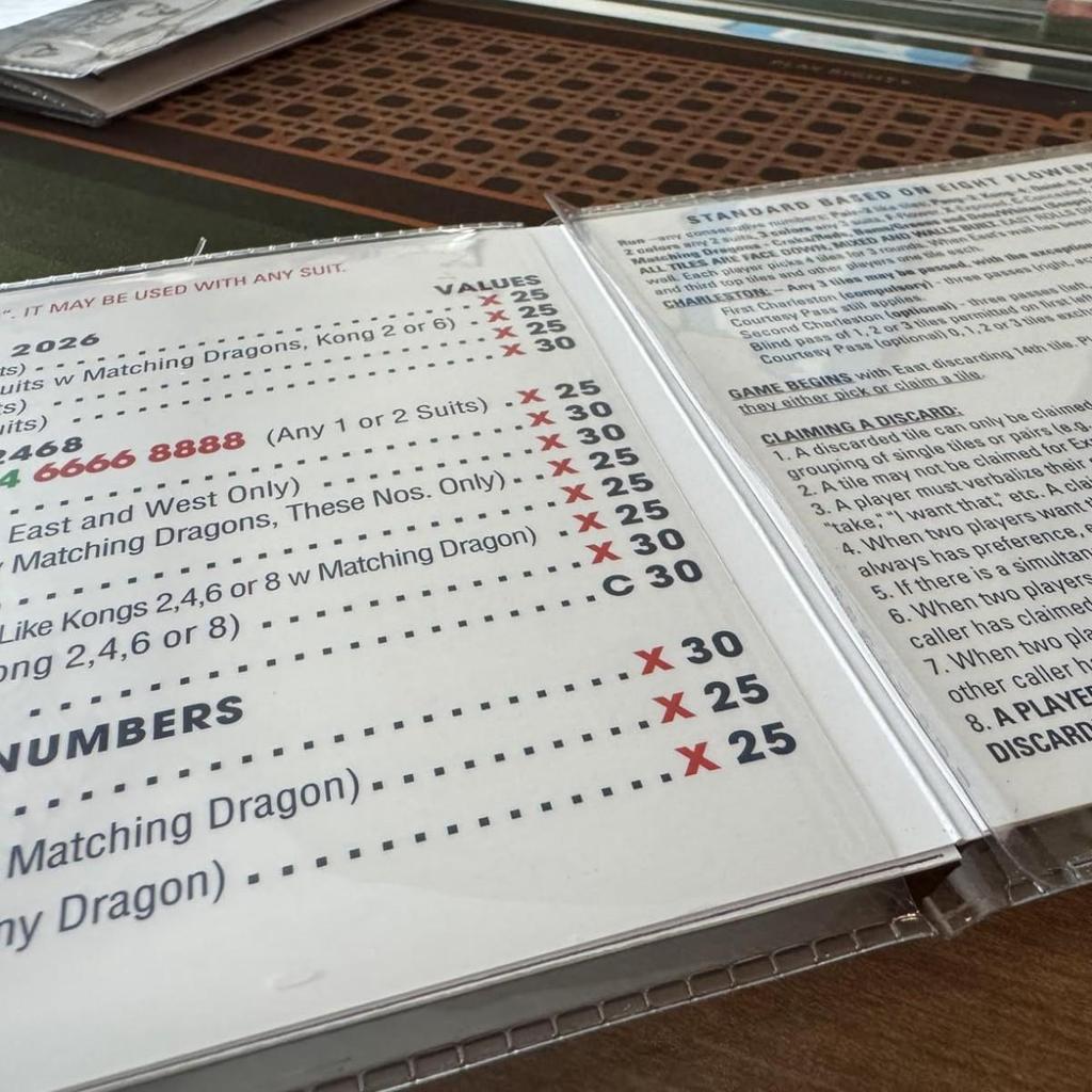 Mahjong PVC Card Sleeve & Album - Frosted & Transparent Types Available
