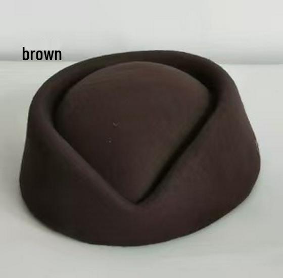 Women's Flight Attendant Hat: British Style Aviation and Stage Performance Uniform