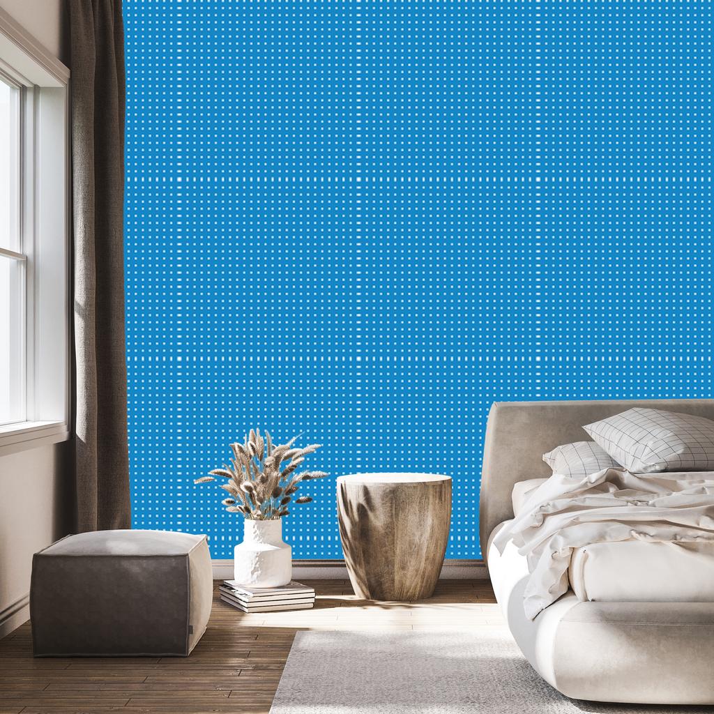 Dots Wallpaper, Top Blue, Bottom Blue for Living Room and Bedroom 50x1000