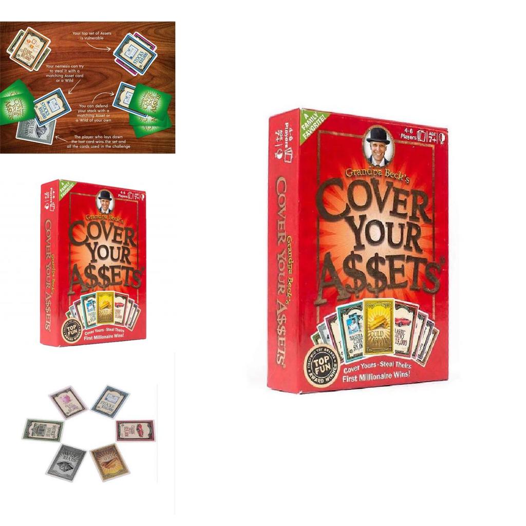 Grandpa Becks Cover Your Assets Family Card Game With Strategy For Home Play And Kids