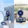 (blue) Portable Handheld Fan,Hanging Neck Fan 90° Adjustable USB Rechargeable 4000mAh Quiet Personal Fan with 5 Speeds