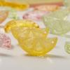 2Pcs Summer Fresh Ice Orange Slice Resin Accessories Without Hole Personalized Women Earrings Keychain Bead Pendant DIY Material