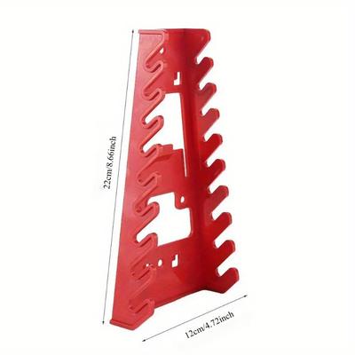 1pc Tool Storage Box, Wrench, Wrench Classifier Bracket, Wall Mounted Tray Rack, Storage Storage Box, Household Plug Tool, Plast