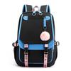 Large Capacity Korean Style Backpack with USB Port Casual Solid Color Multi-compartment Laptop Bag for Students