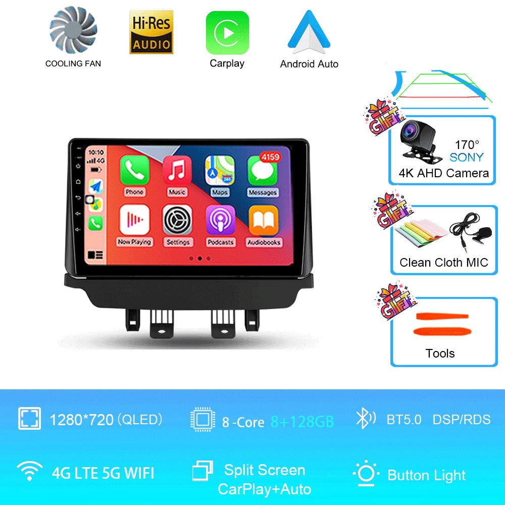Car Radio Android 14 Auto For Mazda CX-3 CX3 Mazda 2 DK 2014 - 2021 Carplay Stereo Multimedia Player GPS Navigation 2din WIFI+4G