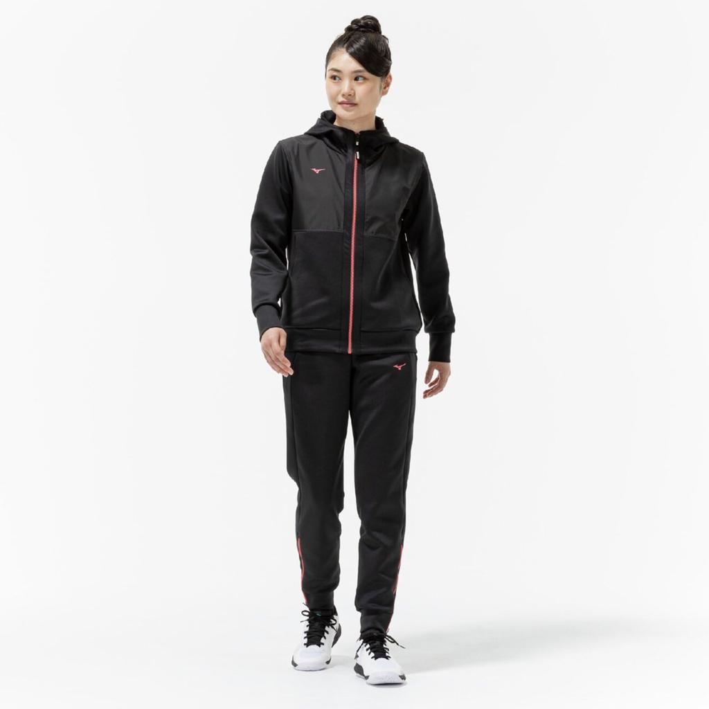 Mizuno Stretch Sweat Hoodie for Easy to Move 62MCC700 Women's Tennis, in, Black,