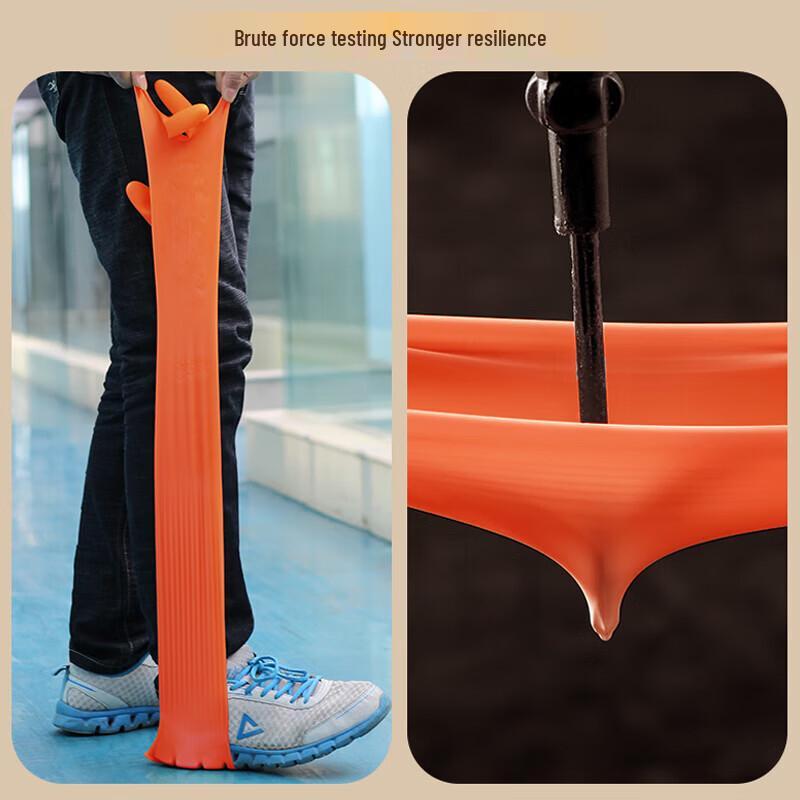 Thickened Velvet Lined Latex Gloves (2 Pairs)