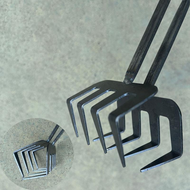 Wielofunkcyjne szczypce kominkowe do wydajnego chwytania drewna i węgla, kleszcze do węgla drzewnego, metalowe narzędzie klipsowe do użytku domowego i na grilla