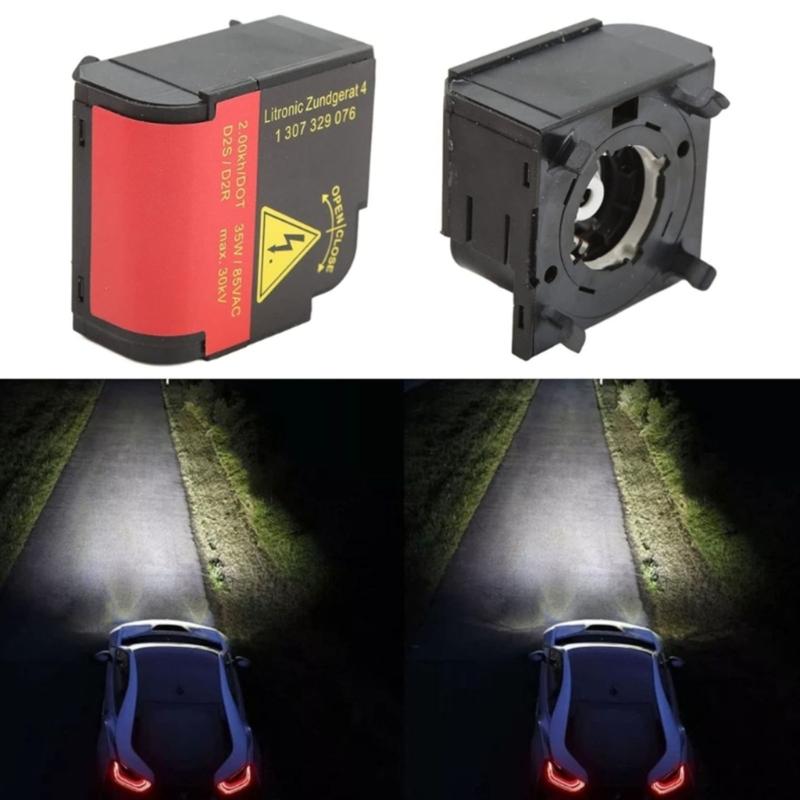 Headlight Ballast Replacement Unit 1307329076, Marked Housing Single Part for Vehicle Lighting Repair and Lamp Maintenance Tasks