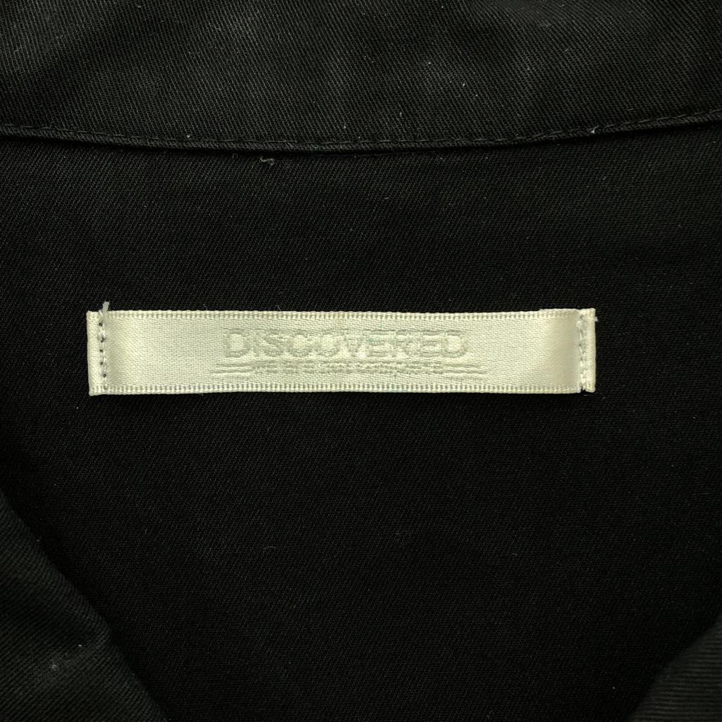 DISCOVERED Made In Japan Long Sleeve Shirt Jacket 1 Black Back Print Men's Used