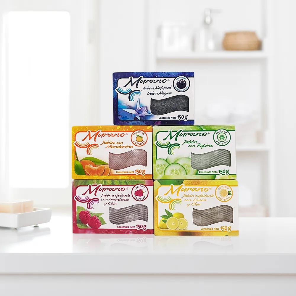 

Мексика Мурано Мыло для лица 150 г Ароматическое мыло Красота Очищение лица Ванна Хороший аромат Pepino (cucumber)