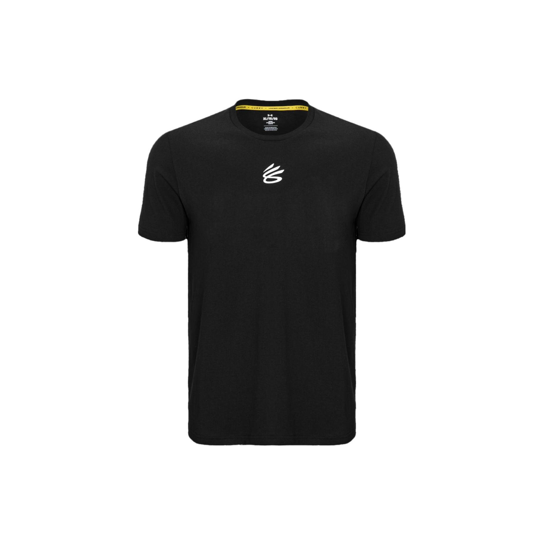 Under Armour Curry Logo T-shirt Black Men s 1377545-001 S