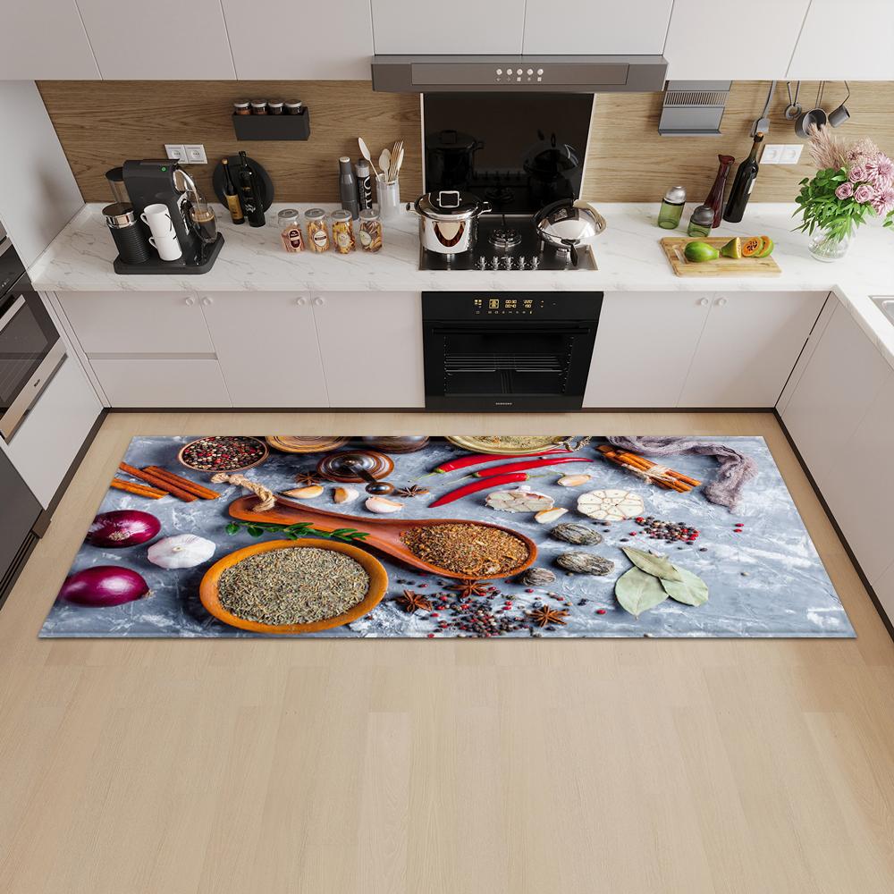Kitchen Mat Entrance Door Mat Living Room Bedroom Long Carpet Corridor Non-slip Floor Children's Carpet