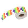 500pcs Heart Heart Pride Stickers Love Pride Rainbow Stickers Love Heart Baking Stickers Ribbon Love Rainbow Heart Shaped Tapes