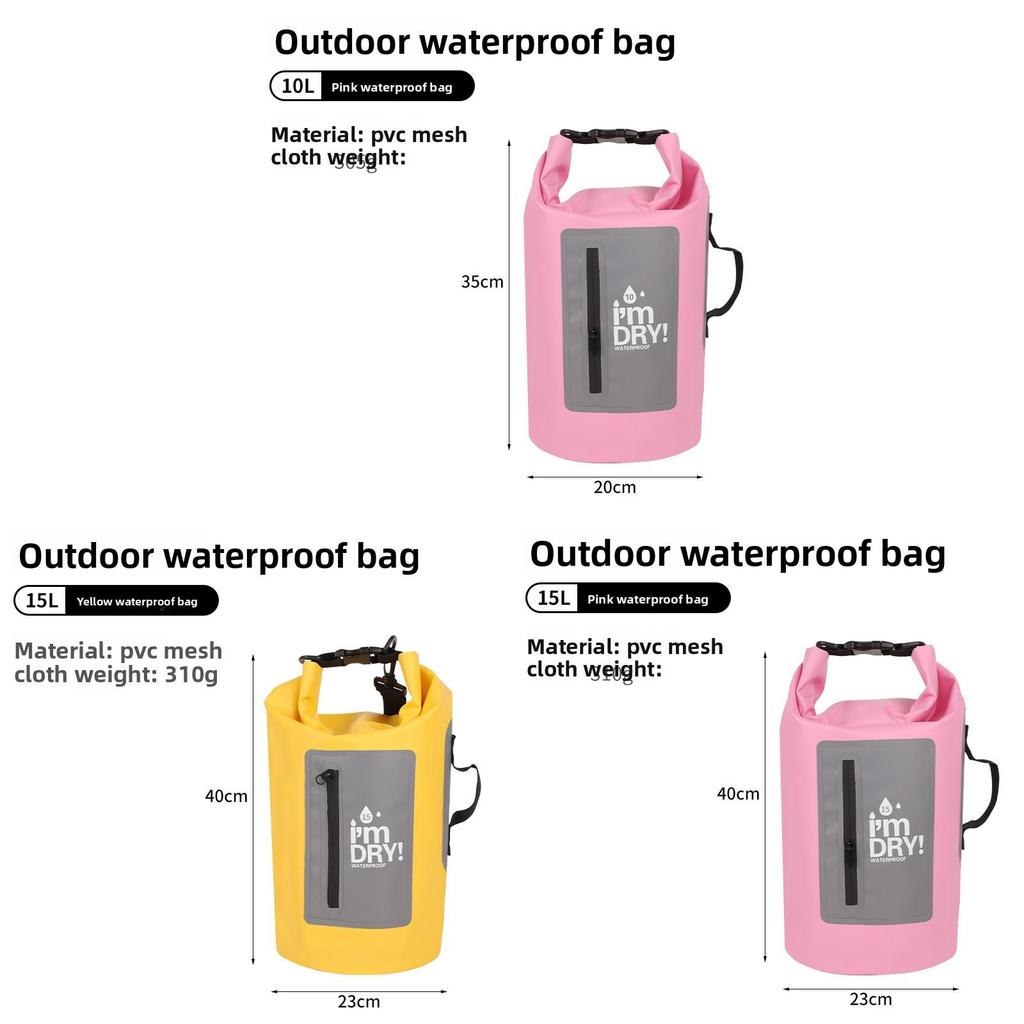 Outdoor Waterproof Bag Pvc Dry Storage Bag For Swimming And Camping Adventures