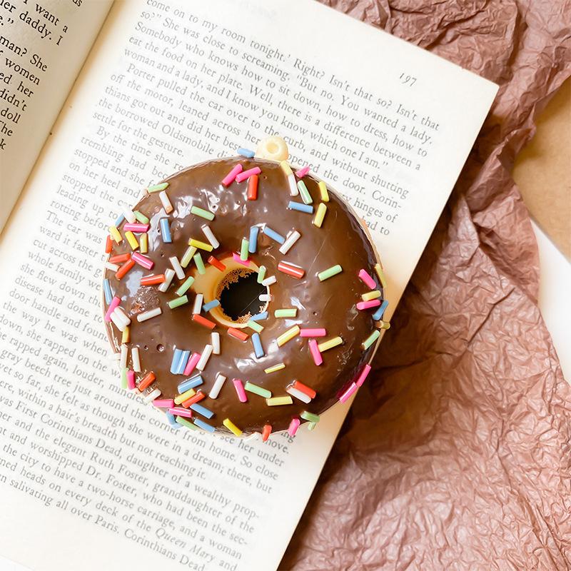 Mobile Phone Airbag Bracket Simulation Three-Dimensional Donut Back Paste Simple Niche Desktop Support Frame Paste Type Retractable