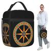 Sicilia Ruota Del Carretto Siciliano Insulated Lunch Bag for Kids School Cooler Thermal Food Box Tote Lunch Boxes Container