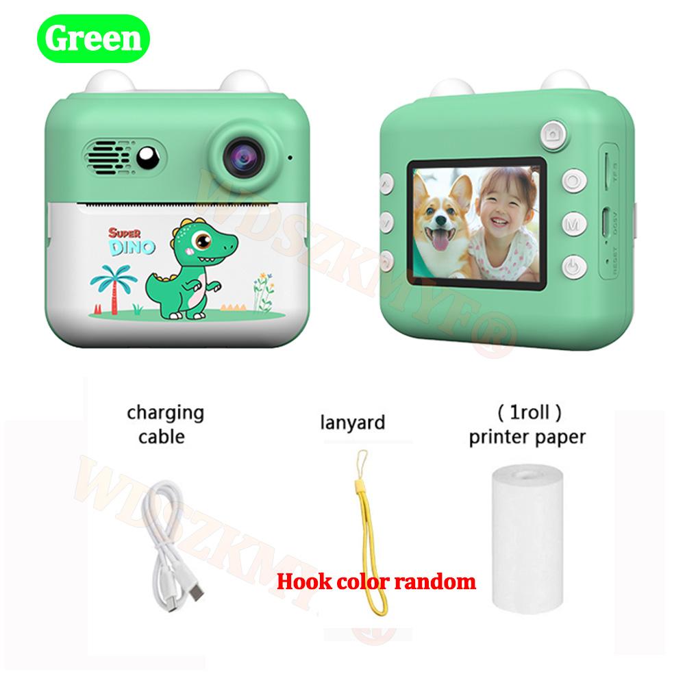 Digital Children Camera Photography Instant Print Photo 1080P Unicorn HD Video Recorder Mini Thermal Printer Birthday Gifts