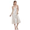 Medium and long slim-fitting sexy big V-neck suspender nightdress, light luxury and elegant temperament pajamas women's summer loungewear