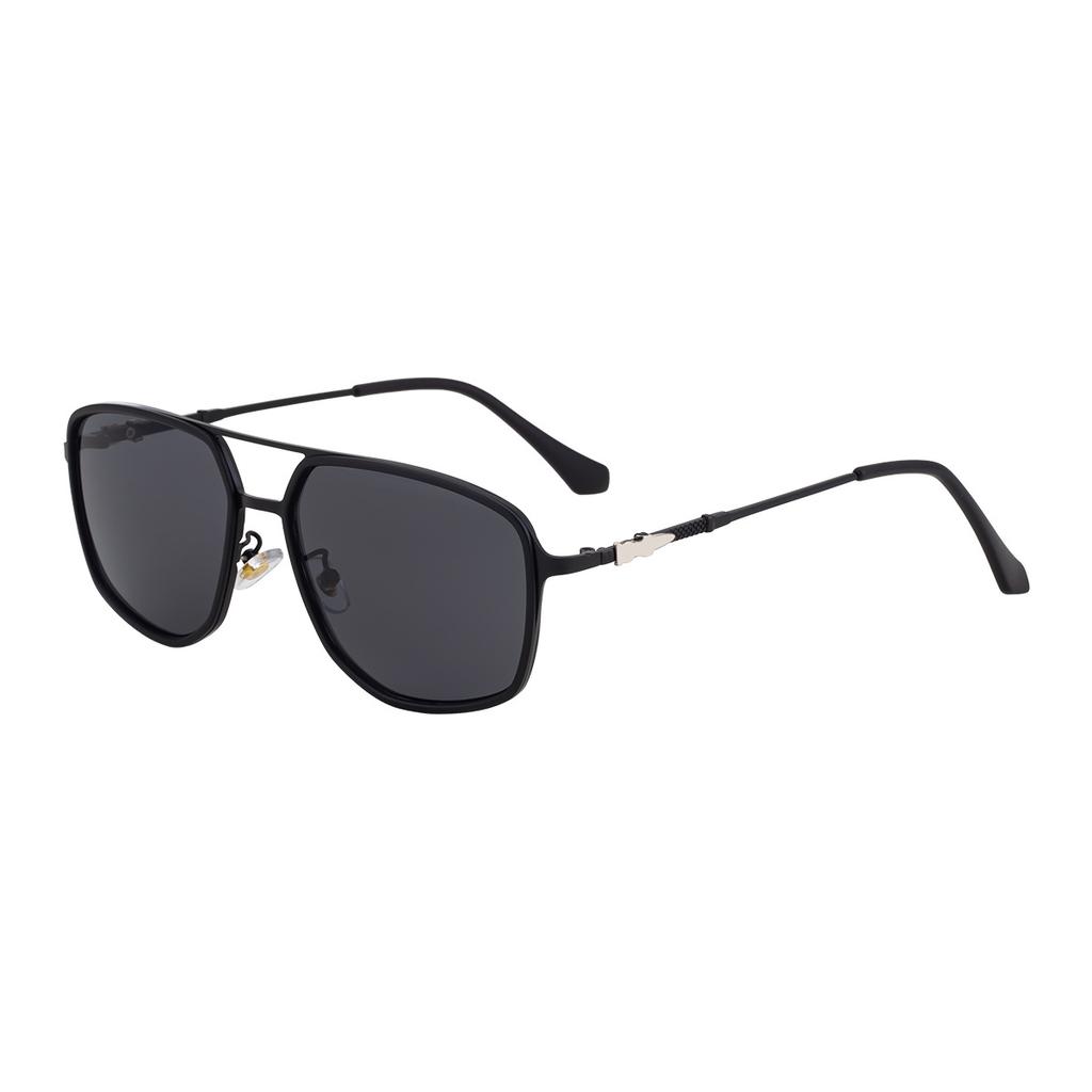 JYL TS Men's Square Metal-Temple - Double-Bridge Sun Shades CY-98378