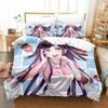 Danganronpa V3 Duvet Cover Set for Adults Boys 3 Piece Cartoon Anime Bedding Set Bedroom Y2k Quilt Cover Pillowcase