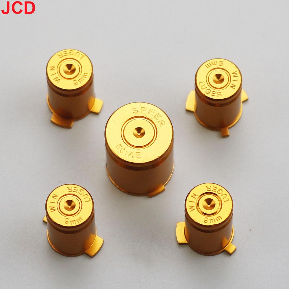 JCD 1Set For Xbox 360 Controller Buttons Aluminium Alloy Metal ABXY Bullet Button Cap Gamepad Replacement Accessories
