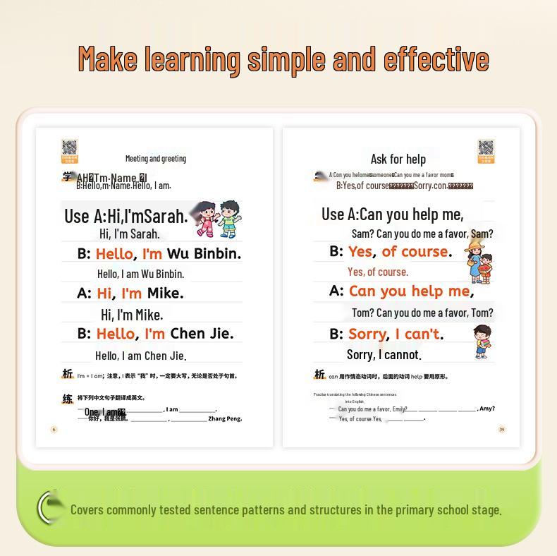 Dou Ban Jiang Primary School English Sentence Patterns & Grammar Training Compendium