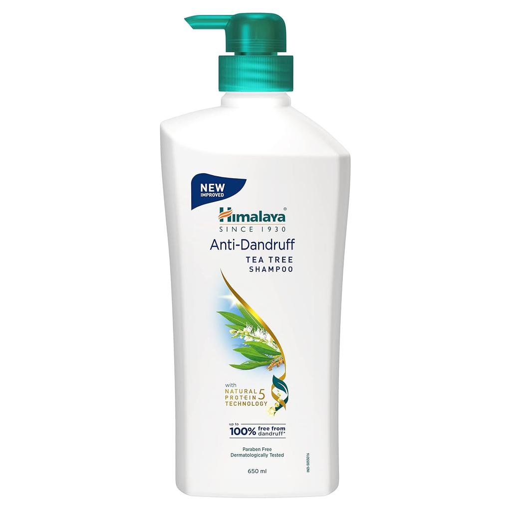 Himalaya Anti-Dandruff Tea Tree Shampoo 650ml For Men And Women Removes Dandruff Soothes Scalp Nourishes Hair Strengthens Roots Gentle Daily Hair Care