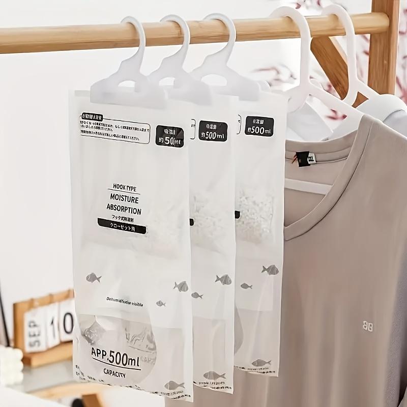 Hanging Moisture Absorbent Bags, Hanging Dehumidifier Perfect for Wardrobes, Bedrooms And Bathrooms. Effective Moisture Absorbent Bag Designed