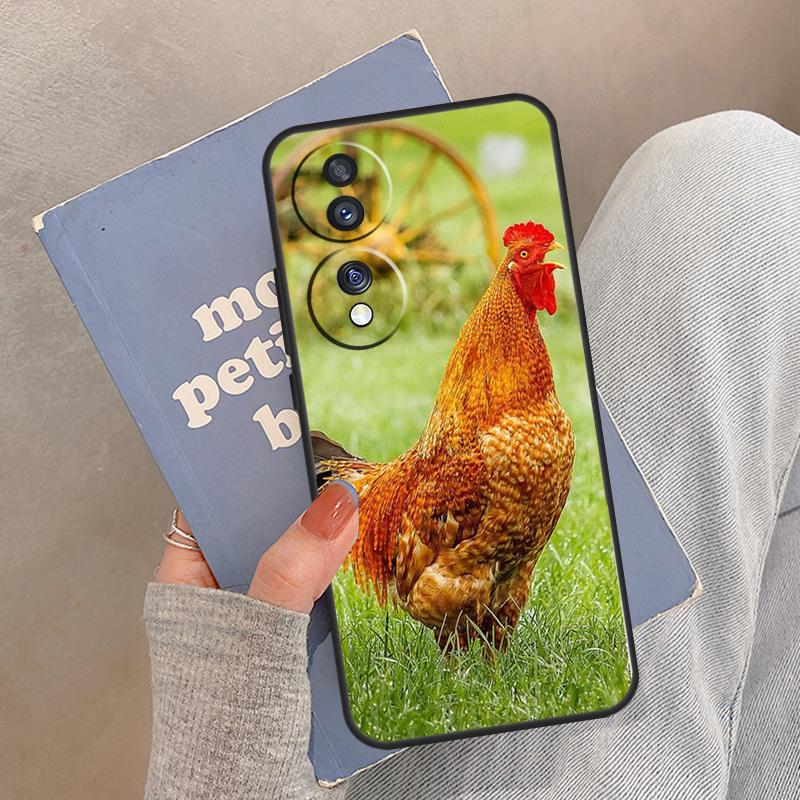Cock Rooster Chicken Case For Honor Magic 8 7 6 5 Pro Cover For Honor 400 200 X9c X9b X9a X8a X8b 50 70 90 Lite