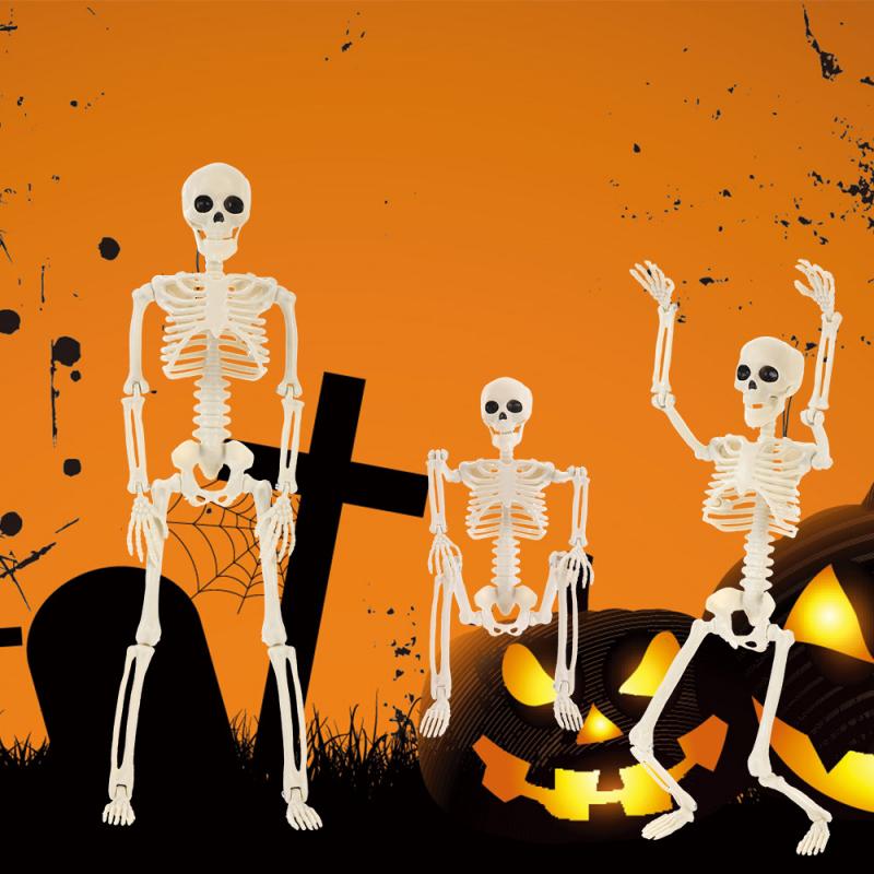 40cm Halloween Skull Skeleton,posable Skeleton,human Shape Bones,halloween Party Home Decorations,haunted House Horror Props
