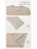 New Autumn/Winter Modal Wool Crew Neck Base Layer Top - White Long Sleeve Shirt