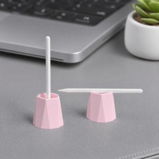 Polygonaler Stifthalter, 3D-gedruckter geometrischer Schreibtisch-Organizer für Stylus & dünne Stifte, Büro-Heim-Schreibtisch-Dekoration