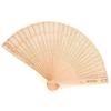 Chinese Vintage Simple Fashion Sandalwood Scented Folding Hollow Wooden Fans Hand Held Fans Accessories Gifts Decoration Supply