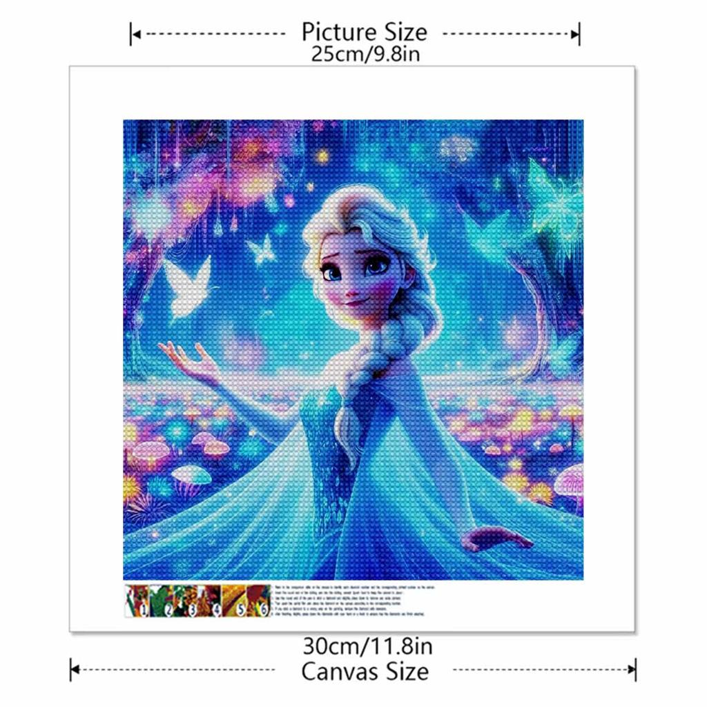 5D DIY Diamond Painting Decorative Beautiful Princess Full Round Drill Scenery Diamond Embroidery Cross Stitch Kits Home Decor Gift